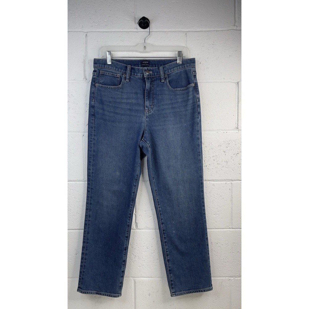 J Crew Essential Straight‎ Jeans Women Size 29x26  Blue Denim Casual Cotton